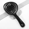Factory direct sales of lollipop round hollowed-out colored plastic massage combs Specification image